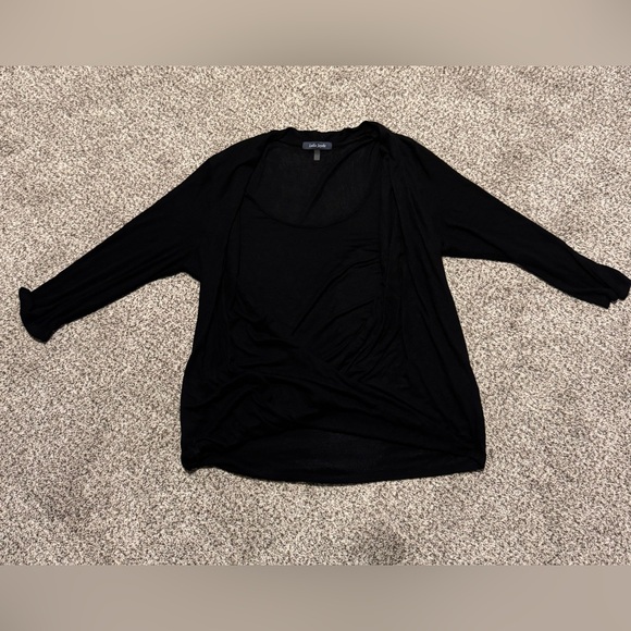 Laila Jayde Elegant Black Knit Top - Picture 1 of 3